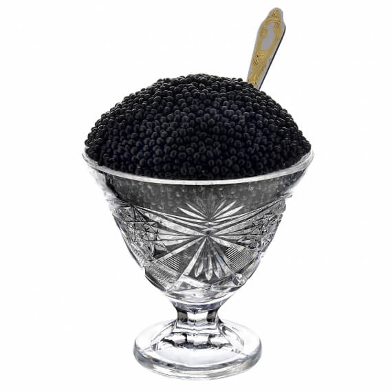 Ly đựng trứng cá muối ” Black Caviar “