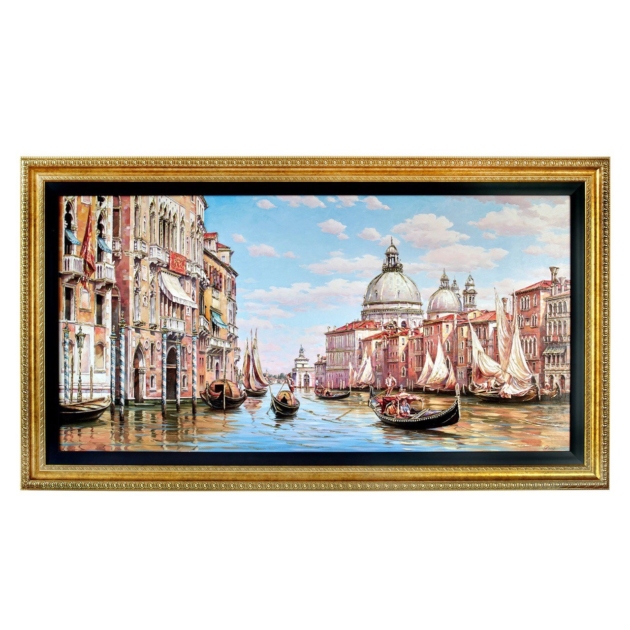 Tranh đá Swarovski “Buổi sáng ở Venice” 50X120 CM